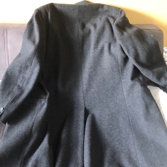 Black/Charcoal PIERRE CARDIN Men’s Wool Coat - Picture 9 of 12